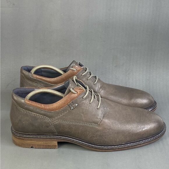 josef seibel Earl Plain Toe leather comfort Derby Oxford shoes mens size 12 - Picture 1 of 10